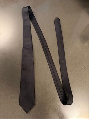 Dolce & Gabbana Classic Solid Narrow Black Tie